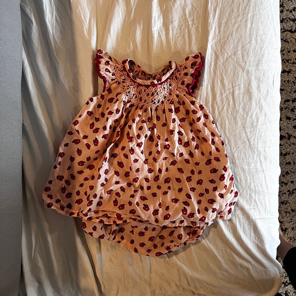 Stella McCartney Kids Pink Apple Dress 6 months